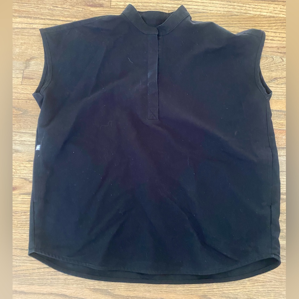 FIGS, Black Rafaela Oversized Scrub Top